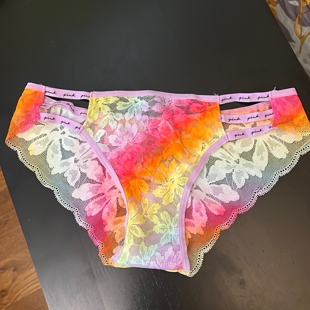 PINK by Victorias Secret Rainbow Lace undies